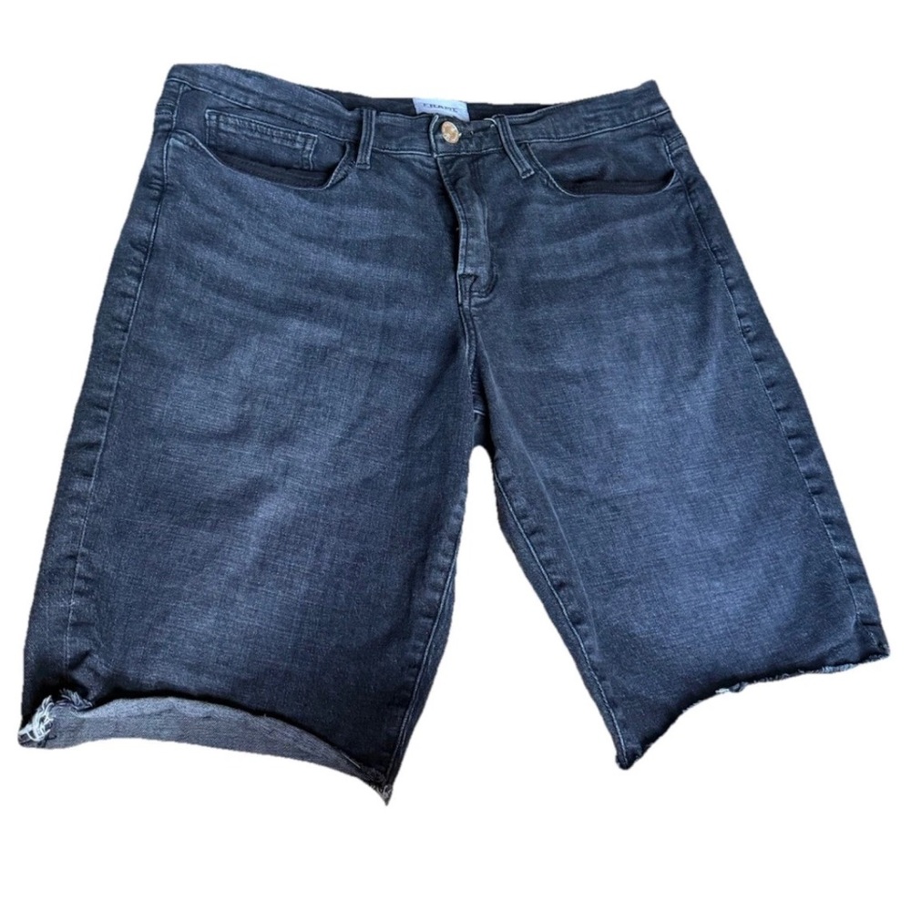 FRAME L'Homme Cut-Off Denim Jean Shorts Mens Size 33 Distressed